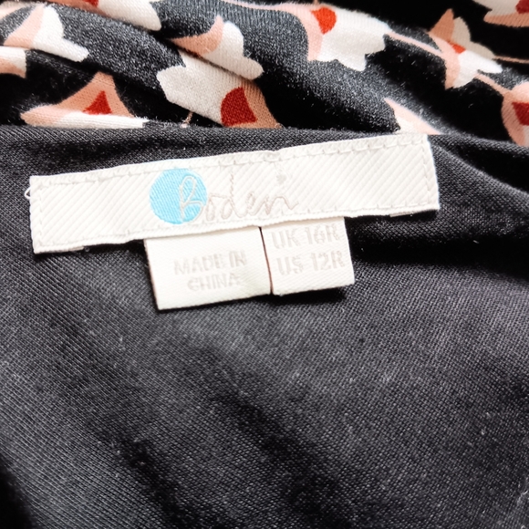 Boden Maisie Jersey Knit Asymmetric Midi Dress Crocus Lily Floral - Picture 5 of 5